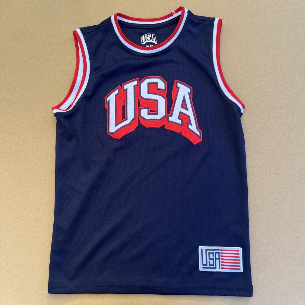USA Olympics Basketball Jersey Size Youth 14-16 Champion Dream Team